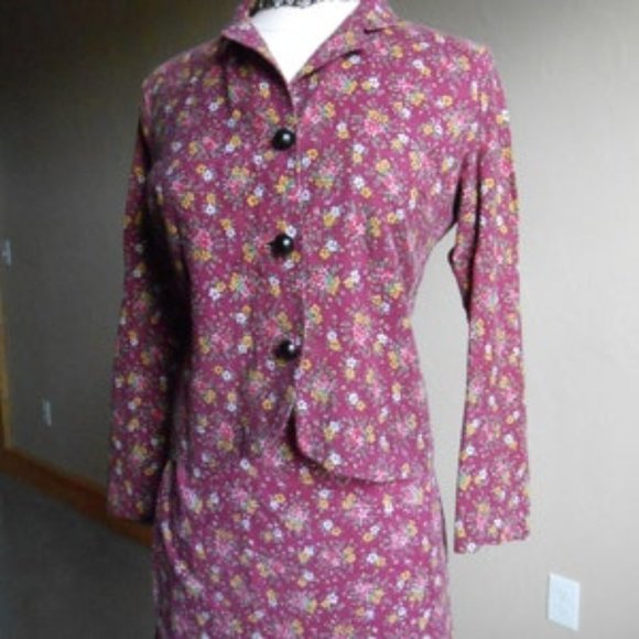 🎀 True Antique 1930's/1940's 2-Piece Skirt Set - XSP - Picture 1 of 16